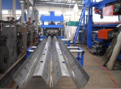 China Material thickness 2 to 4mm guard railway roll forming machine hydraulic power 5.5KW for sale