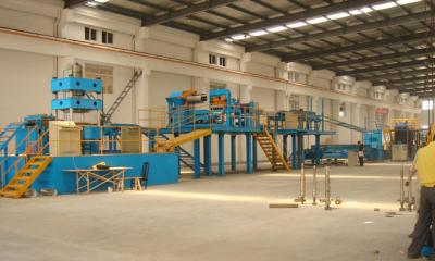China Light Weight Aluminum Sheet Continuous PU/EPS Sandwich Panel Production Line With 3-6m/min for sale