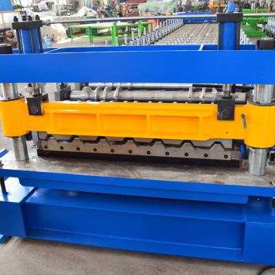 China Trapezoidal Roof Panel Roll Forming Machine Peru TR4 TR5 TR6 Tile 0.8mm for sale