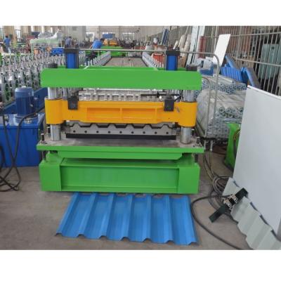 China 36 Inches Roof Sheet Roll Forming Machine Trapezoidal Panel Metal 4Kw for sale