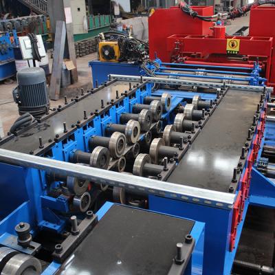 China GI Stainless Steel Cladding Cable Tray Manufacturing Machine Double Chain Drive for sale
