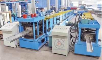 China Light Keel Steel Channel Purlin Mill C Z Purlin Roll Forming Machinery 380V for sale