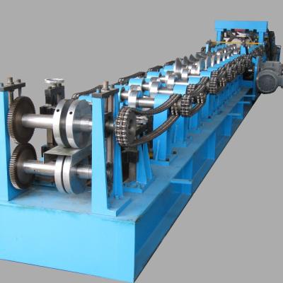 China Cold Steel Strip Profile CZ Purlin Roll Forming Machinery With Hydraulic Cutting for sale