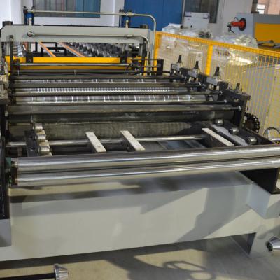 China Coated Roof Panel Roll Forming Machine Interlock Roof Panel Making Machine for sale