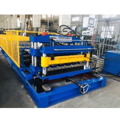 China 0.3mm - 0.8mm PPGI Roof Panel Roll Forming Machine Glazed Tile for sale