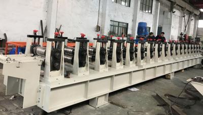 China 11KW 0.8-1.5mm Galvanized Steel Guide Rail Roll Forming Machine 22 Stations for sale