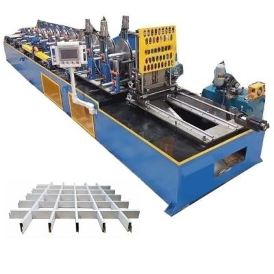 China Suspended Ceiling Grid Keel Roll Forming Machine With 0.3mm-1.0mm Aluminum Metal for sale
