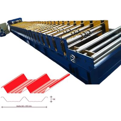 China T90 T100 T120 Trapezoidal Roof Panel Sheet Roll Forming Machine Tile Making Machine for sale