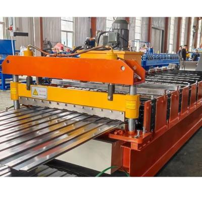 China 0.3-0.5mm Thickness PPGI Liner Cladding Roll Forming Machine Metal Roof Sheet Making Machine for sale