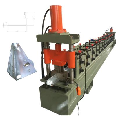 Chine 1.0-2.0 mm Épaisseur de la porte de garage sectionnelle Guide de support de la voie ferrée Rouleau coulissant machine de formage de rouleau à vendre