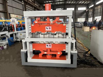 China 0.8-1.2mm Metal Deck Machine B Deck Composite Deck Double Layer Roll Forming Machine for sale