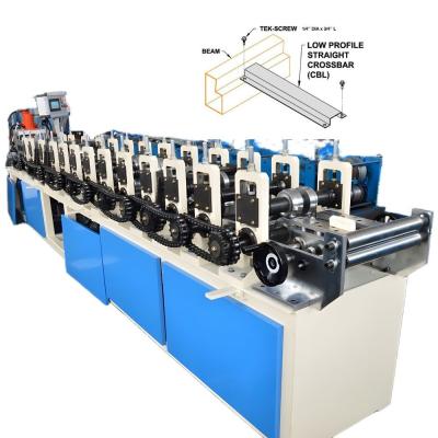 China Omega Top Hat Upright Rack Cross Support Bar Roll Forming Machine for sale
