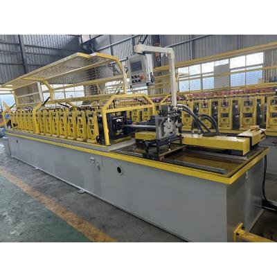 China 0-120 Meters/Minute Plaster Ceiling Roof Truss Omega Profile Roll Forming Machine with Embossing Ribs for sale