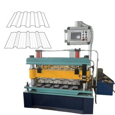 China Australia Style Farbbeschichtete Zaunplatte Roll Formmaschine Vorgefertigte Grenze Zaunplatte Herstellungsmaschine zu verkaufen