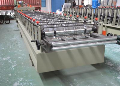 China Color Glazed Tile Making Machine , Steel Tile Roll Forming Machine With Press Mould for sale