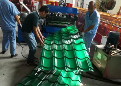 China Rolo vitrificado automático da telha que forma a máquina, telha da etapa que faz a máquina 380V 50HZ à venda