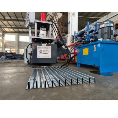 China 0.5-1.2mm Galvanized Steel Garage Door Strut Channel Roll Forming Machine for sale