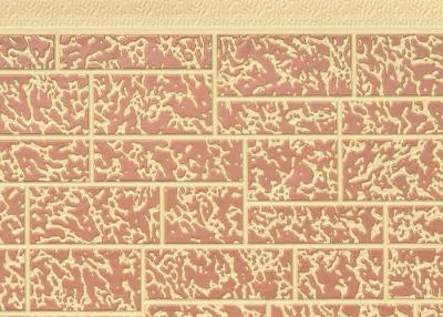 Chine Largeur écologique 380mm de modèle de pierre de panneau de mur de sandwich à unité centrale d'acier de 0.4mm à vendre