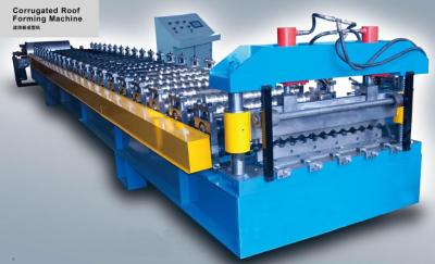 China 0.4-0.8Mm Thickness Coils Corrugated Sheet Roll Forming Machine With 12-15m / Min for sale