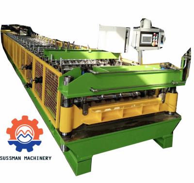 China Galvanized Steel Roof Panel Roll Forming Machine , Profile Sheet Roofing Machine Customized for sale