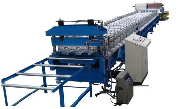 China 28 Stations Fully Automatic Trapezoidal Sheet Floor Deck Making Machine With Chain Drive for sale