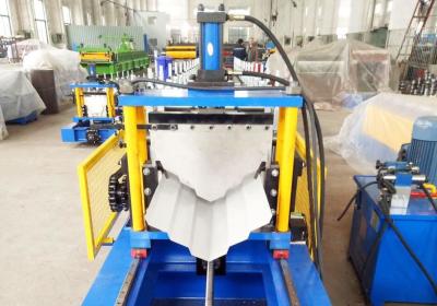 Chine Place de coupure hydraulique 0.8mm Ridge Cap Roll Forming Machine à vendre