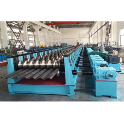 China Mitsubishi PLC Control Metal Tunnel Plate Roll Forming Machine width thickness 2-6mm for Construction for sale