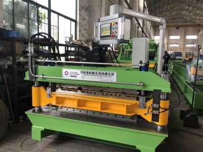 China Ppgi Aluminium Coils 0.18-0.5mm Double Layer Roll Forming Machine for sale