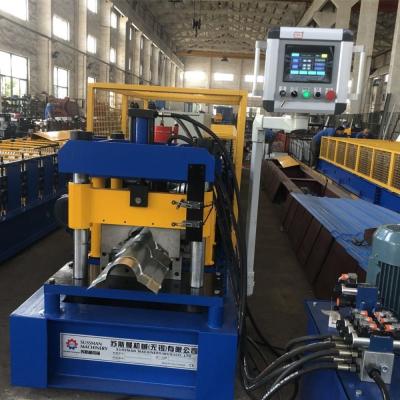 China 0.42mm Galvanized  Steel Ridge Cap Roll Forming Machine Φ70mm Shaft for sale