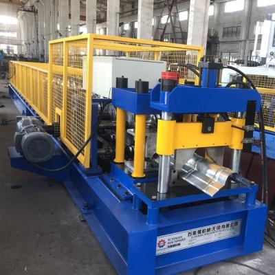 China 5m/Min 0.42mm Roof Tile Cap Roll Forming Machine Hydraulic Punching for sale