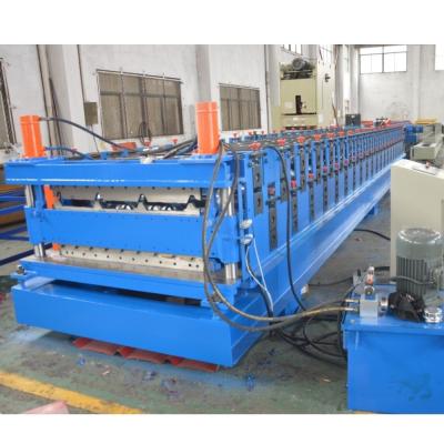 China SGS 0.3mm Profile Sheet Double Layer Roll Forming Machine Cr12 Cutting Blade for sale