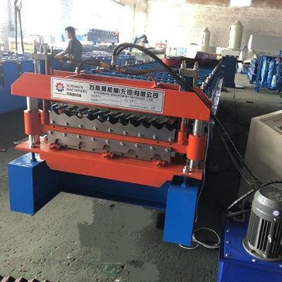 China 7.5KW 8m/Min Double Layer Roll Forming Machine Low Noise for sale