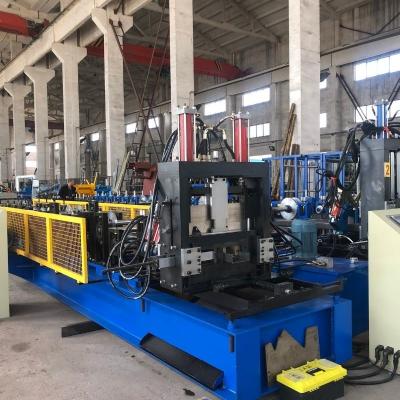 China CE 80mm CZ Purlin Roll Forming Machine For Steel Sheet Metal for sale