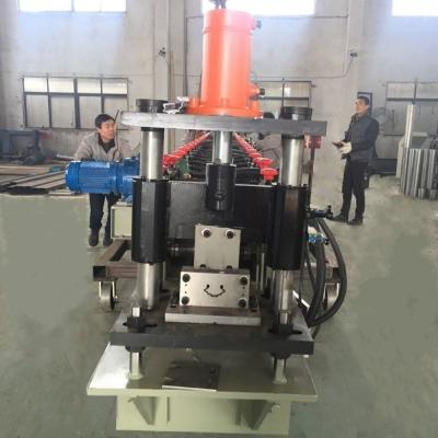 China 7.5KW 2-3m/Min Roll Forming Equipment Hydraulic Punching Vineyard Post Press for sale