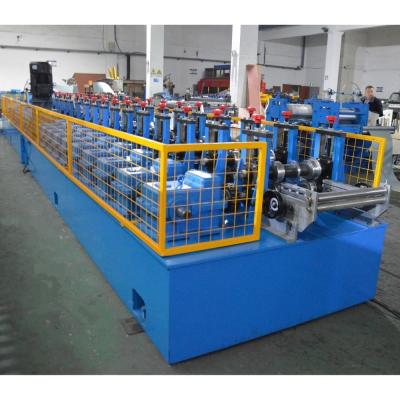 China Löschen Sie die Rolle 15KW, die Linie, aufrechte Stark beanspruchen Regal-Stahlformungsmaschine bildet zu verkaufen