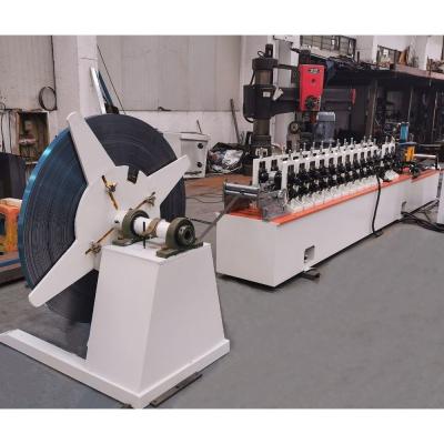 China Automatic PLC Control 5.5KW U Channel Glass Guide Rail Channel Forming Machine for sale