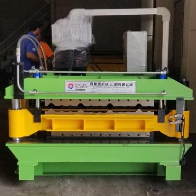 China PV4 Corrugated Double Layer Roll Forming Machine PLC control for sale