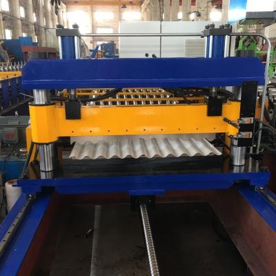 China PPGI Color Sheet 30m/Min  Corrugated Metal Roof Trim Roll Forming Machine for sale