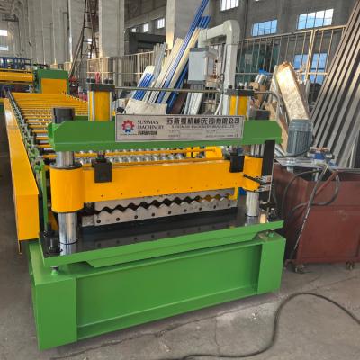 China 0.4Mm Roof Panel Roll Forming Machine Fully Automatic With 23 Roller Station for sale