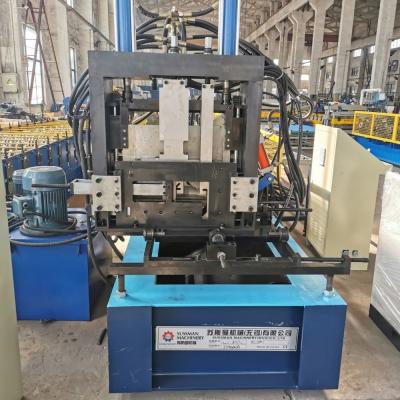 China Interchangeable Post Cutting CZ Purlin Roll Forming Machine For GI Material for sale