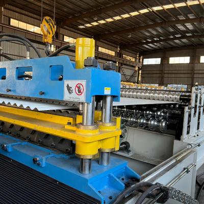 China 0.45mm PPGI Aluminum Double Layer Roll Forming Machine With 1220mm Coil Width for sale