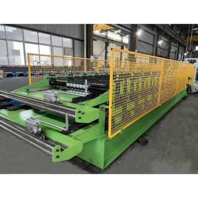 China 0.17-0.45mm Thickness Plc Double Layer Roll Forming Machine With Front Manual Cutting for sale