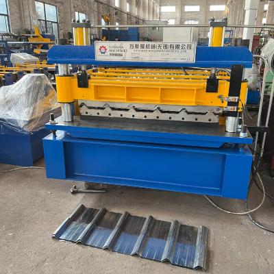 China PPGI Color Steel Material Thickness 0.3-0.8mm 1220mm Coil Width Steel Roofing Roll Forming Machine for sale