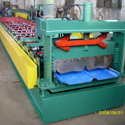 China Ce Iso Certification 0.3-0.8mm Color Steel 658mm Width Joint Hidden Boltless Roof Roll Forming Machine for sale
