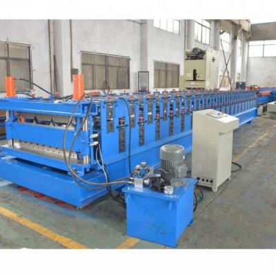 China Peru TR4 And Corrugated Double Layer Roll Forming Machine 10-12 Meters/Min for sale