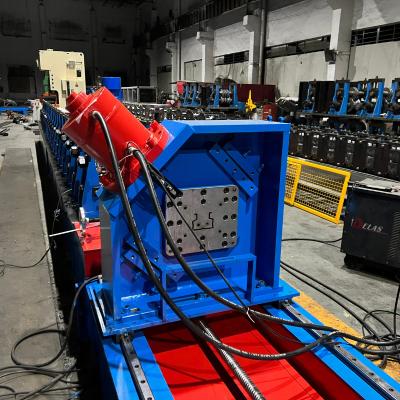 China Thickness 1.2mm-2mm Galvanized Steel 76/102/127x70 Racking Upright Post Press  Machine With Hole Punching for sale
