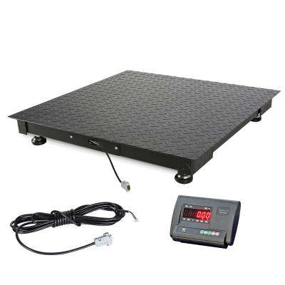 China High Accuracy 1.2m*1.2m 1.5m*1.5m Platform Industry Weigh Scale 2 ton Floor Scale 1t en venta