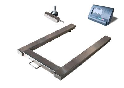 China Carbon Steel 3t Movable U Shaped Floor Pallet Scale for sale