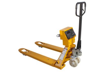China Carbon Steel Heavy Duty Warehouse Pallet Jack Scale Truck With Weight Indicator for sale