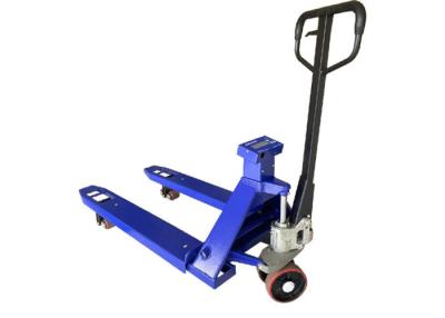 China 1 Ton 3T Capacity Hydraulic Pump Manual Pallet Jack With Weight Scale for sale